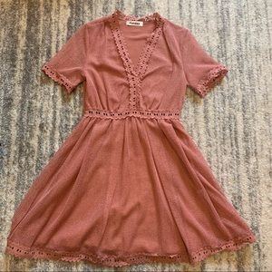 Dusty rose lace Dress